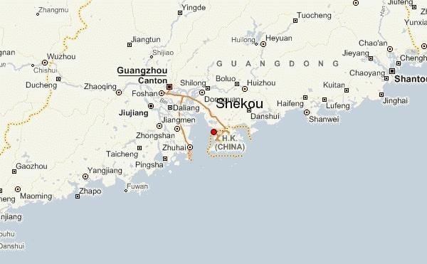 shekou China mapa
