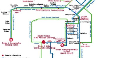 Mapa de Shenzhen autobús