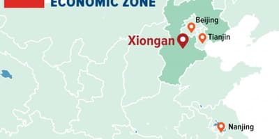 Mapa de Shenzhen zona económica especial